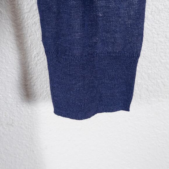 Splendid Striped Cardigan Navy White Open Front Size S Coastal Grandma - Picture 8 of 12